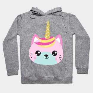 Unicorn Cat, Little Cat, Cute Cat, Kitty, Kitten Hoodie